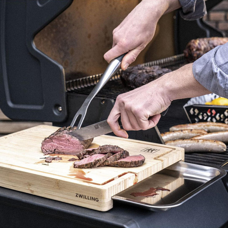 ZWILLING, BBQ+ Bamboo Cutting Board with Tray | Zola