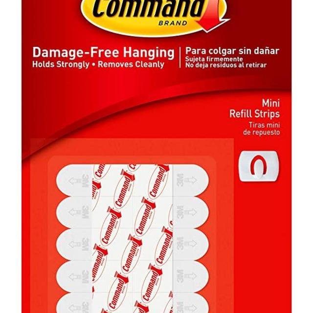 Command Refill Strips, Medium, Small 12-Strips