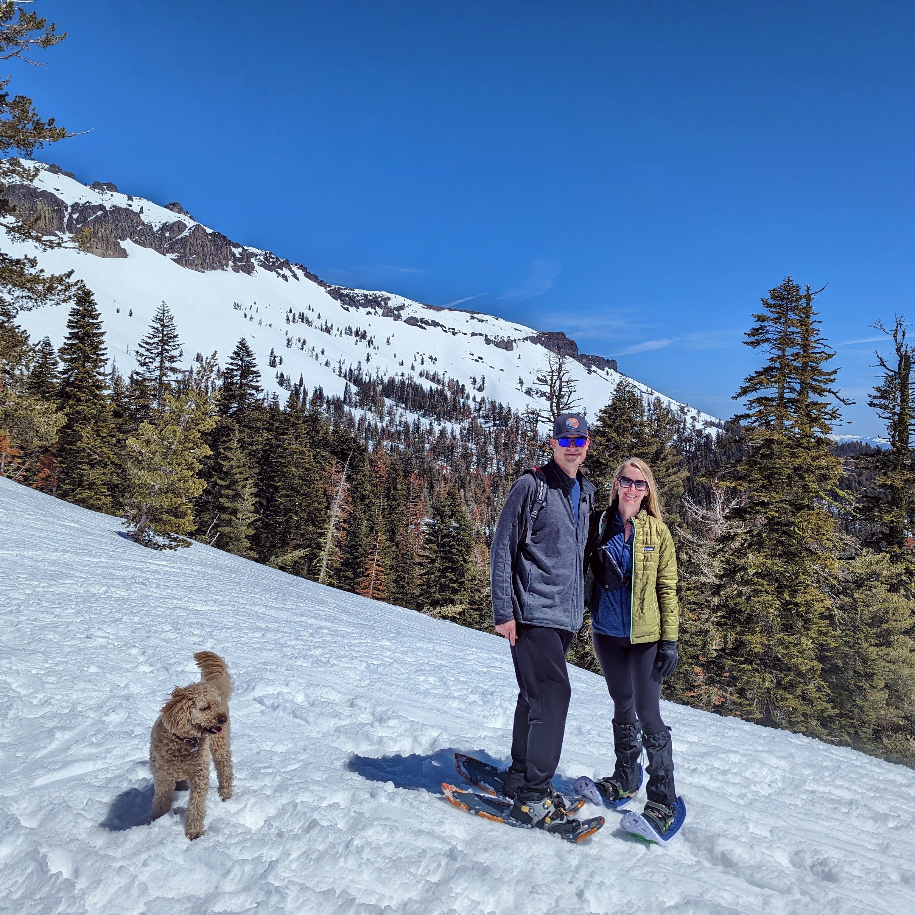 Snowshoe adventures together in Tahoe