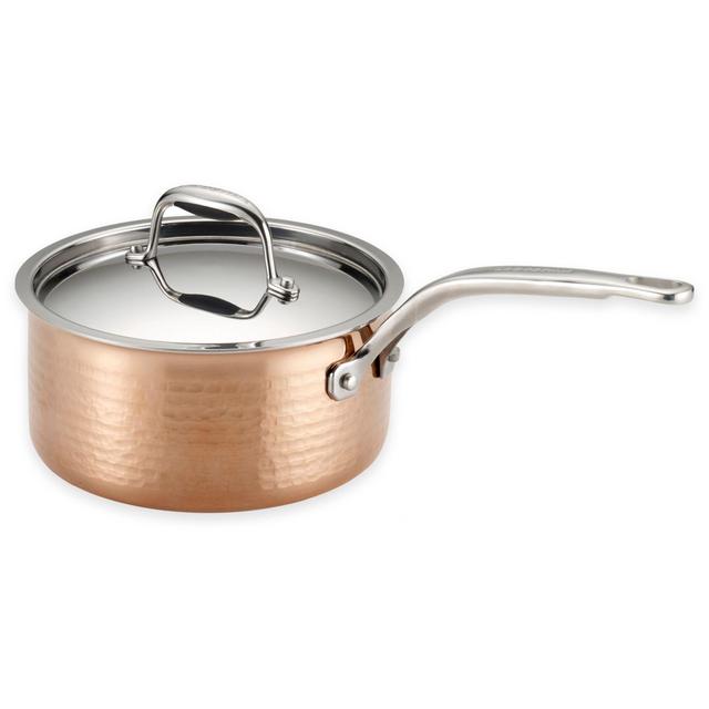 Lagostina Martellata Tri-Ply Copper 2 qt. Covered Saucepan