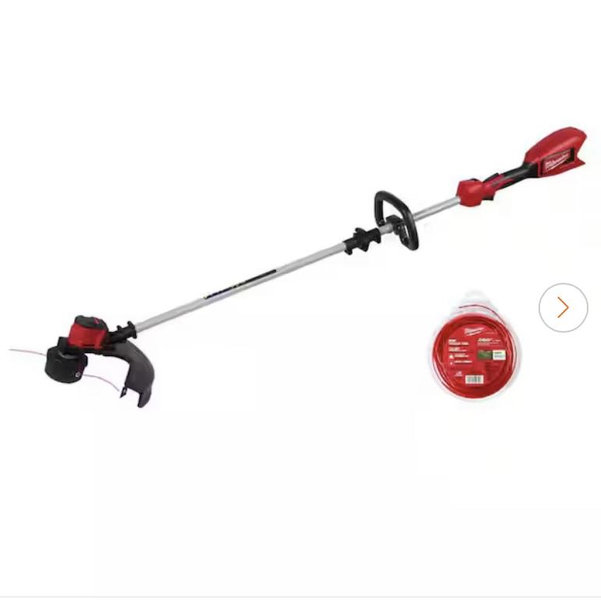Milwaukee M18 Brushless 18V 16in. Cordless Battery Powered String Trimmer (Tool-Only) w/ 0.080 in. x 150 ft. Trimmer Line 2828-20E-49-16-2712