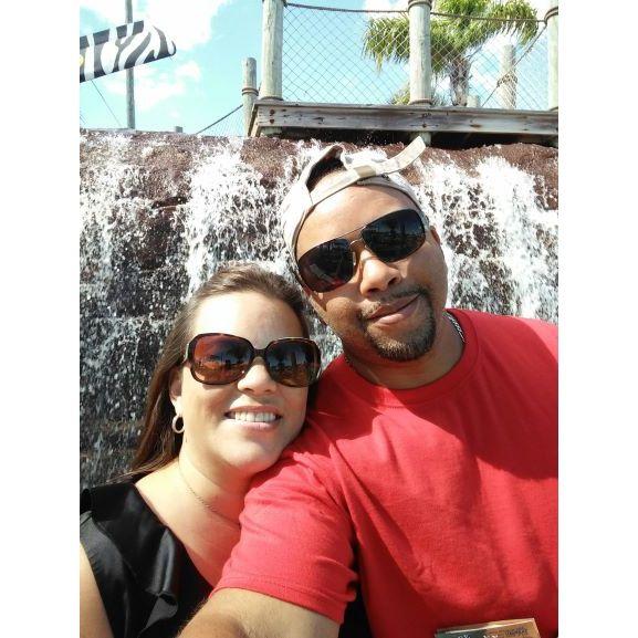 Playing mini golf. Guess who won :-)