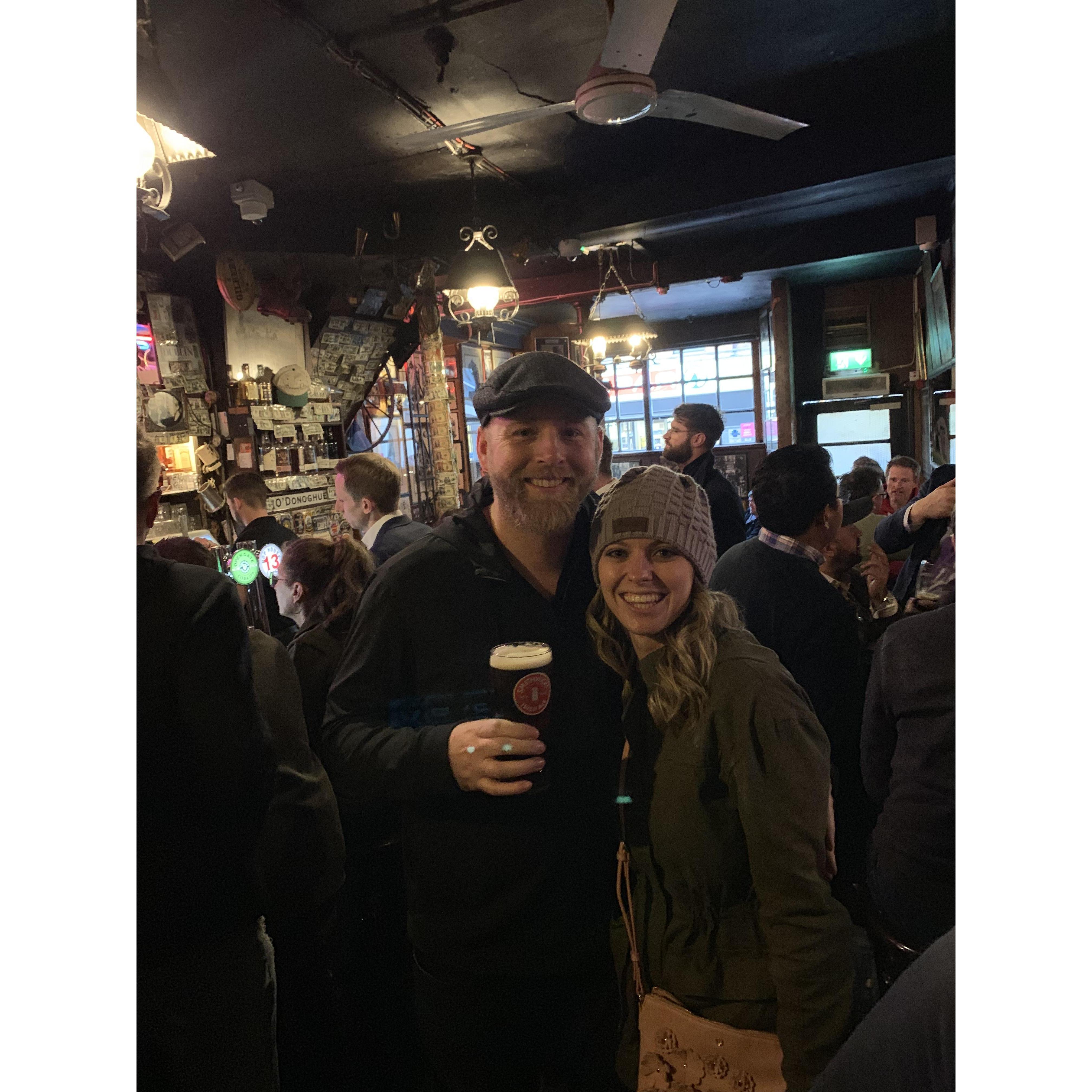 Our first Europe trip together. Dublin, Ireland