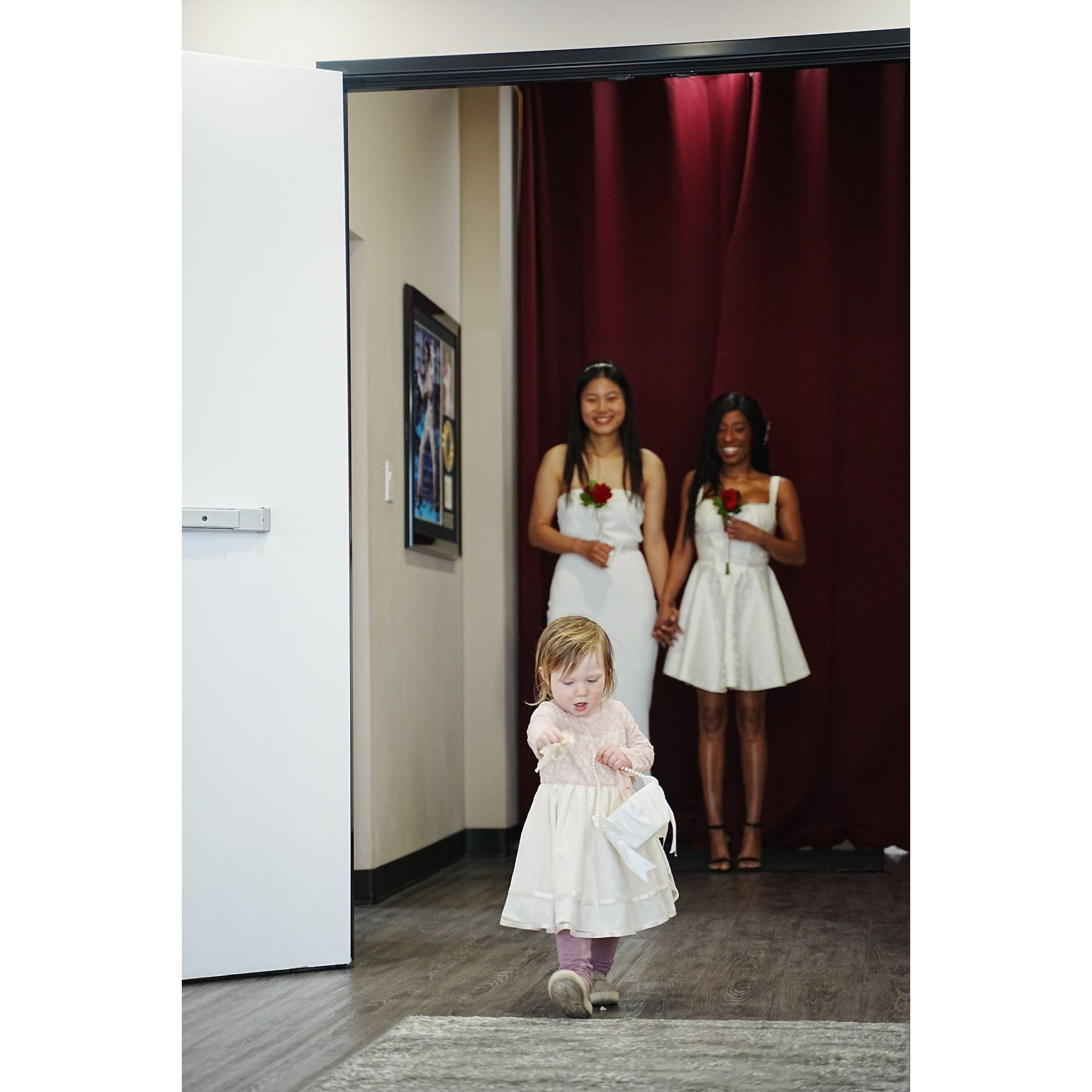 Cute little flower girl