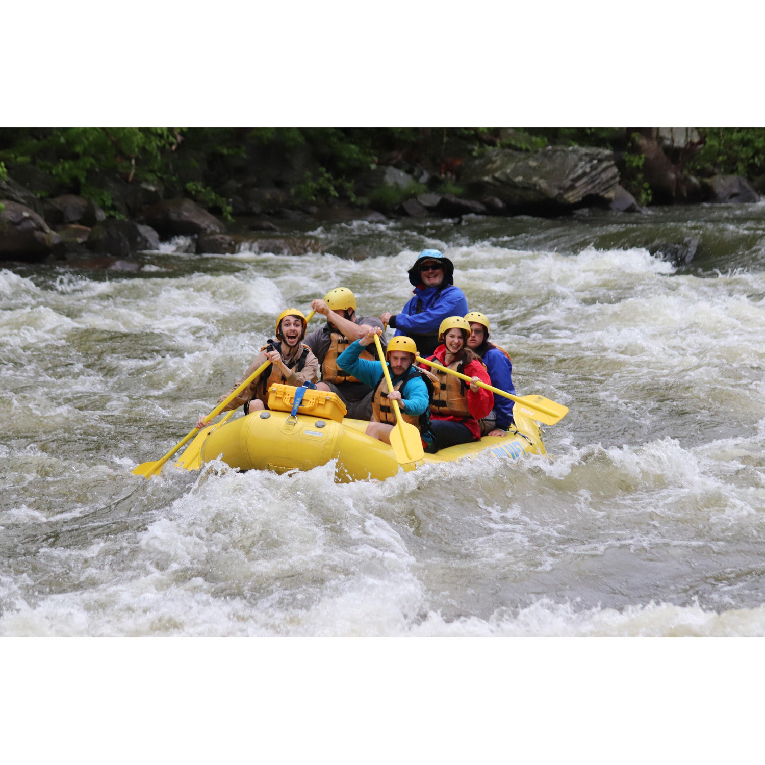 rafting through the smokies!