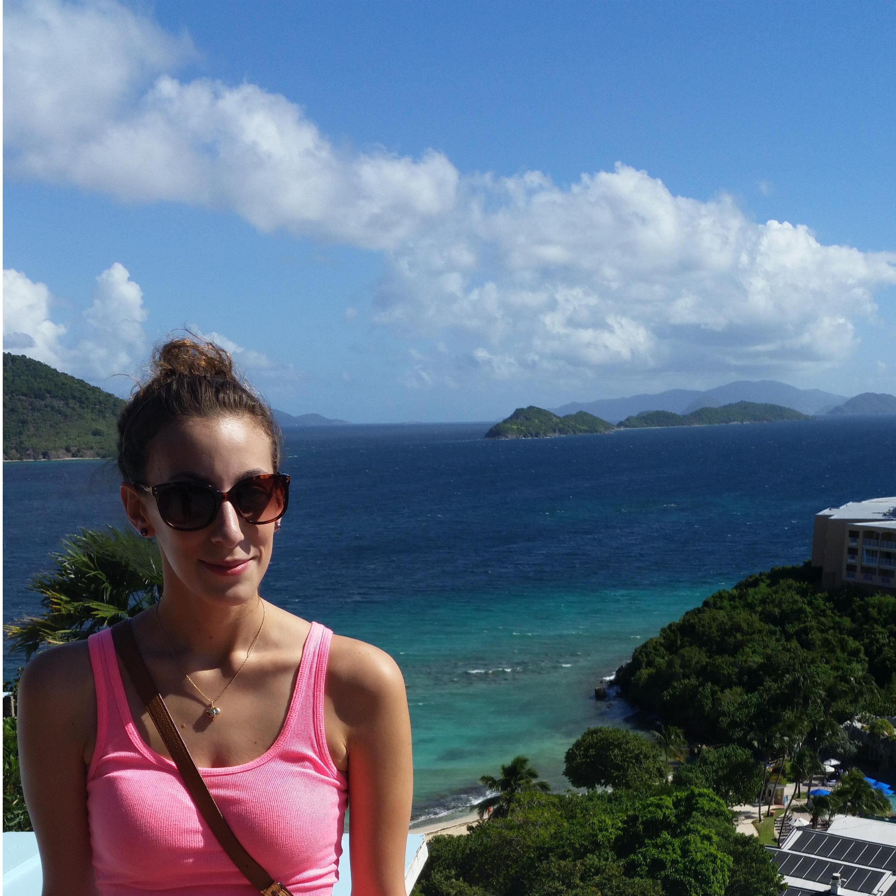 St Thomas - outside our AirBnB near Coki Beach