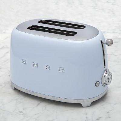 Smeg 2 Slice Toaster, Pastel Blue