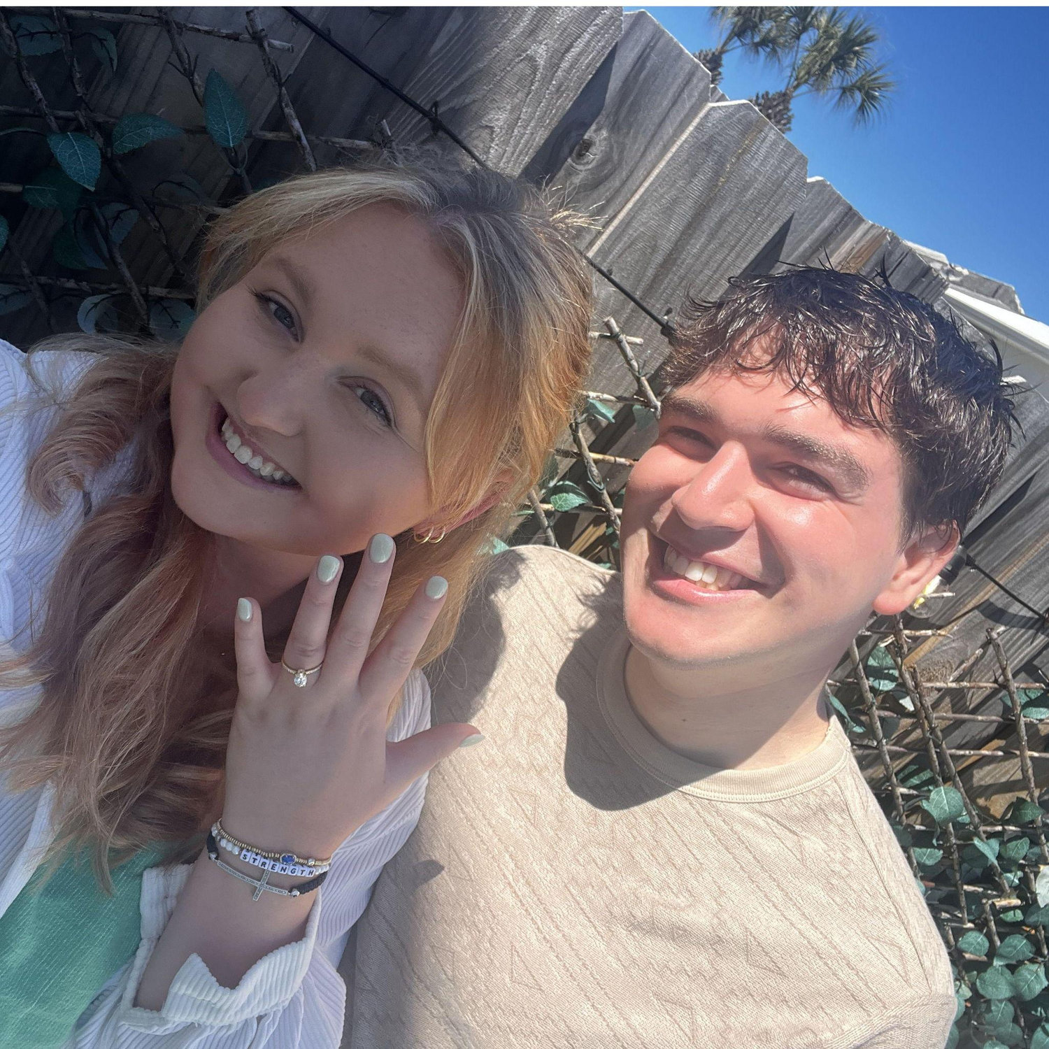 Moments after we made it official!
