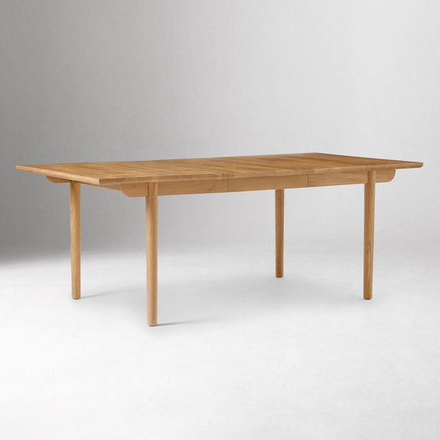 Keira 60"-80" Extendable Dining Table, Acacia, Natural