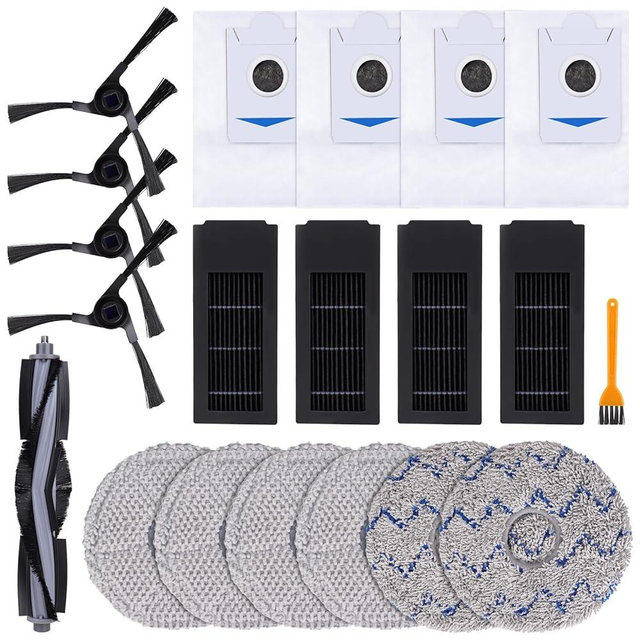 Replacement Parts for Ecovacs Deebot X2 / X2 Omni / X2 Pro / DEX86/ T30S / T30S PRO Robot Vacuum Cleaner - Spare Accessories Kit (Not for T30S COMBO)