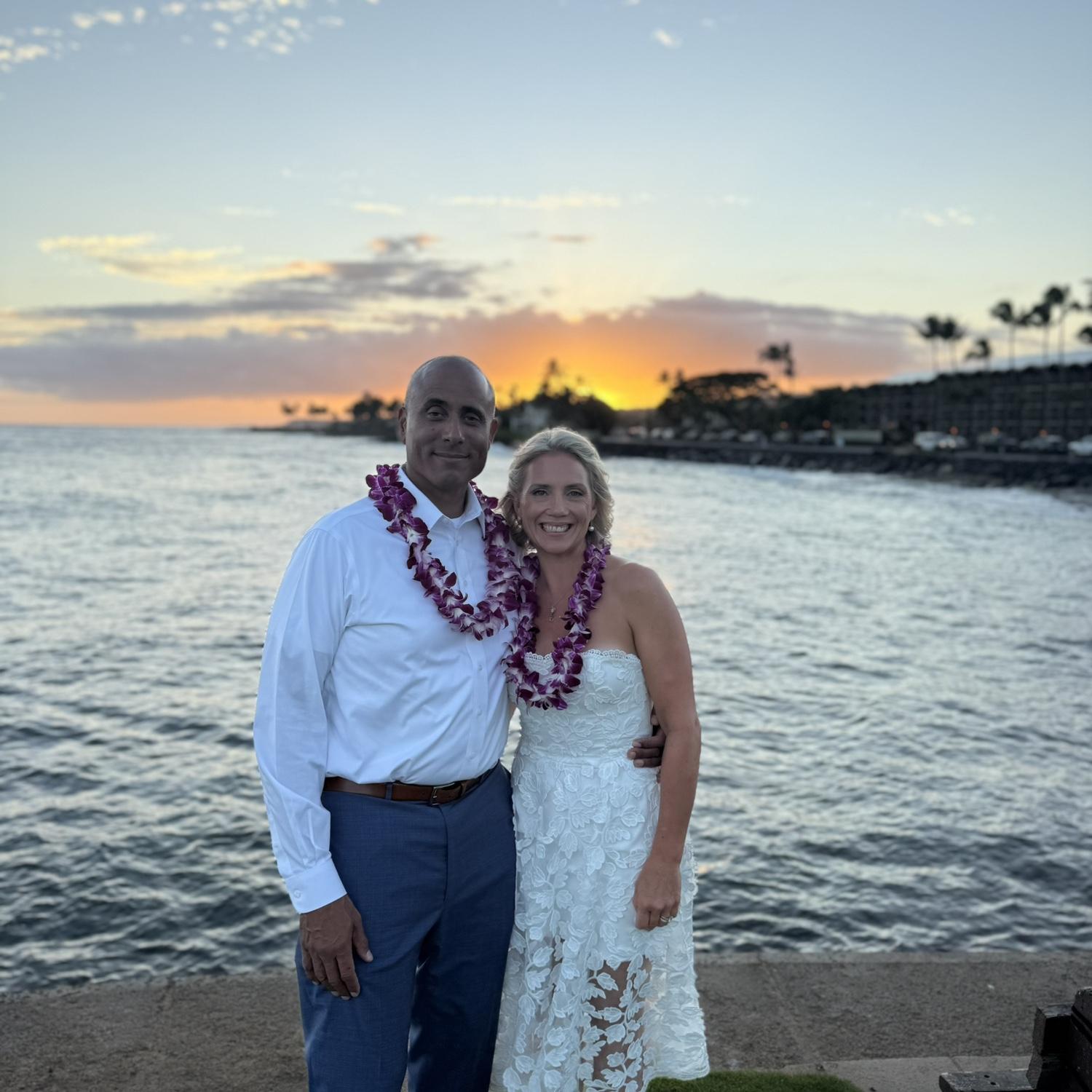 Post-wedding dinner in Kauai