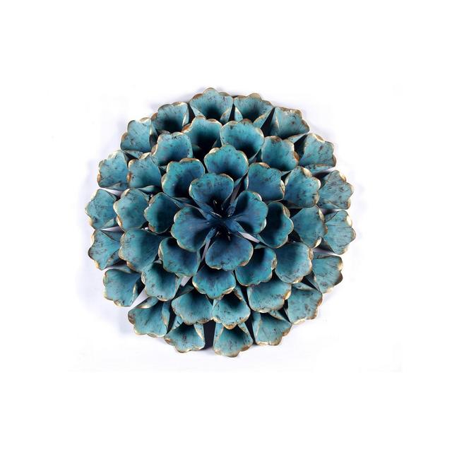 Luxen Home Flower Metal Wall Art