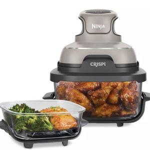 Ninja Crispi 4-in-1 Portable Glass Air Fryer Cooking System - Stone