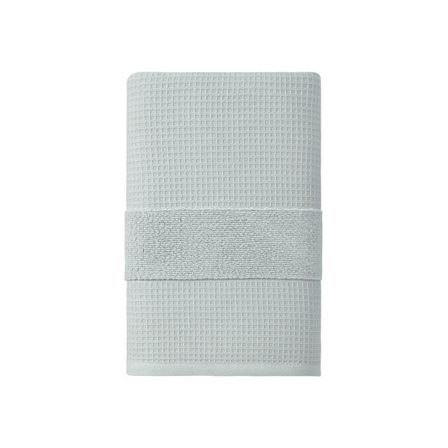 Haven™ Organic Cotton Waffle & Terry Bath Towel in Sky Grey