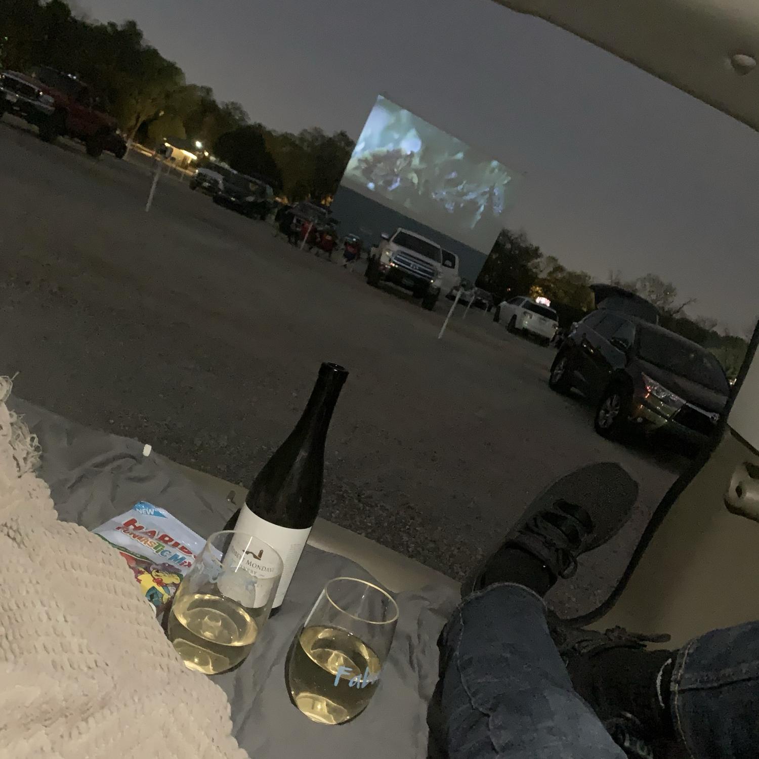 date night at the drive in movie theater! May 2021