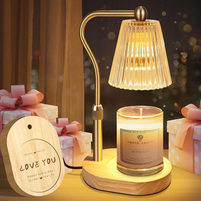 Engpure Candle Warmer Lamp with Timer and Dimmer Adjustable Height for Women Birthday Gift, Home Room Decor, Wax Melt Warmer for Scented Jar Candles, Mother's Day