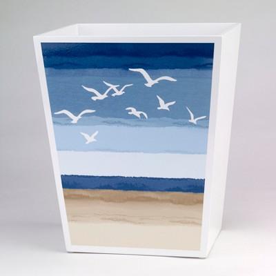 Seagulls Waste Basket white/Blue - Avanti®