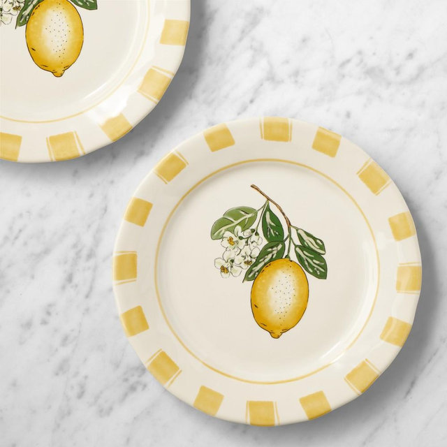 Citron Salad Plates, Set of 4
