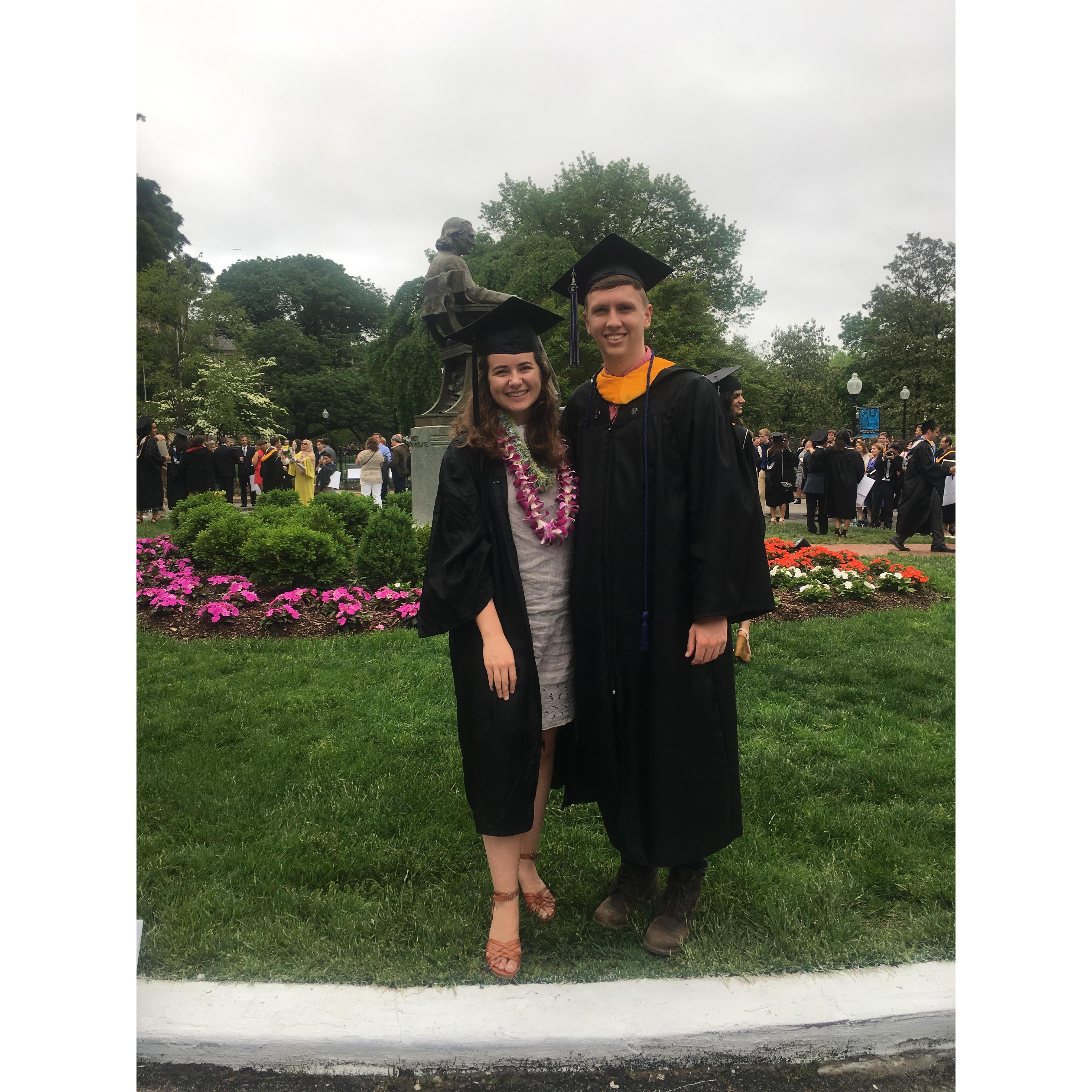 Graduation from Georgetown in May 2018