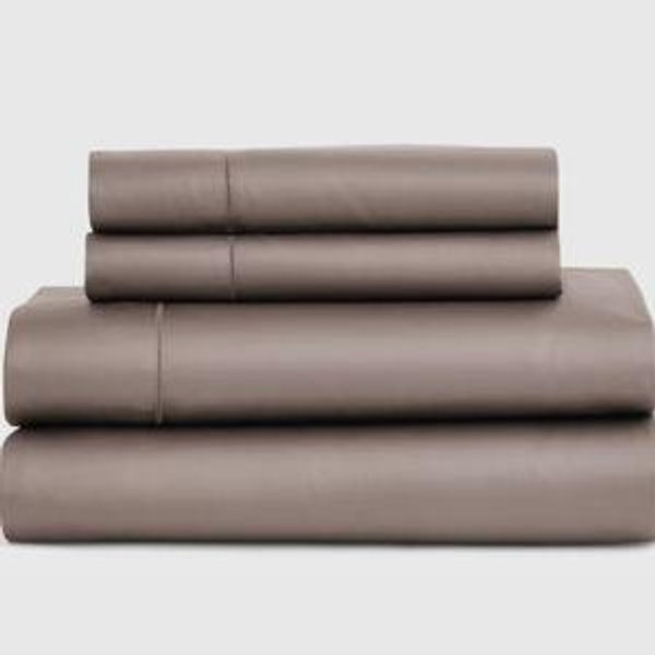 Signature Giza Cotton Sateen Sheet Set in the color Stone - King