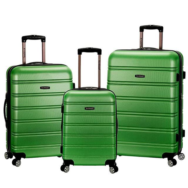 Rockland Melbourne Hardside Expandable Spinner Wheel Luggage, Green