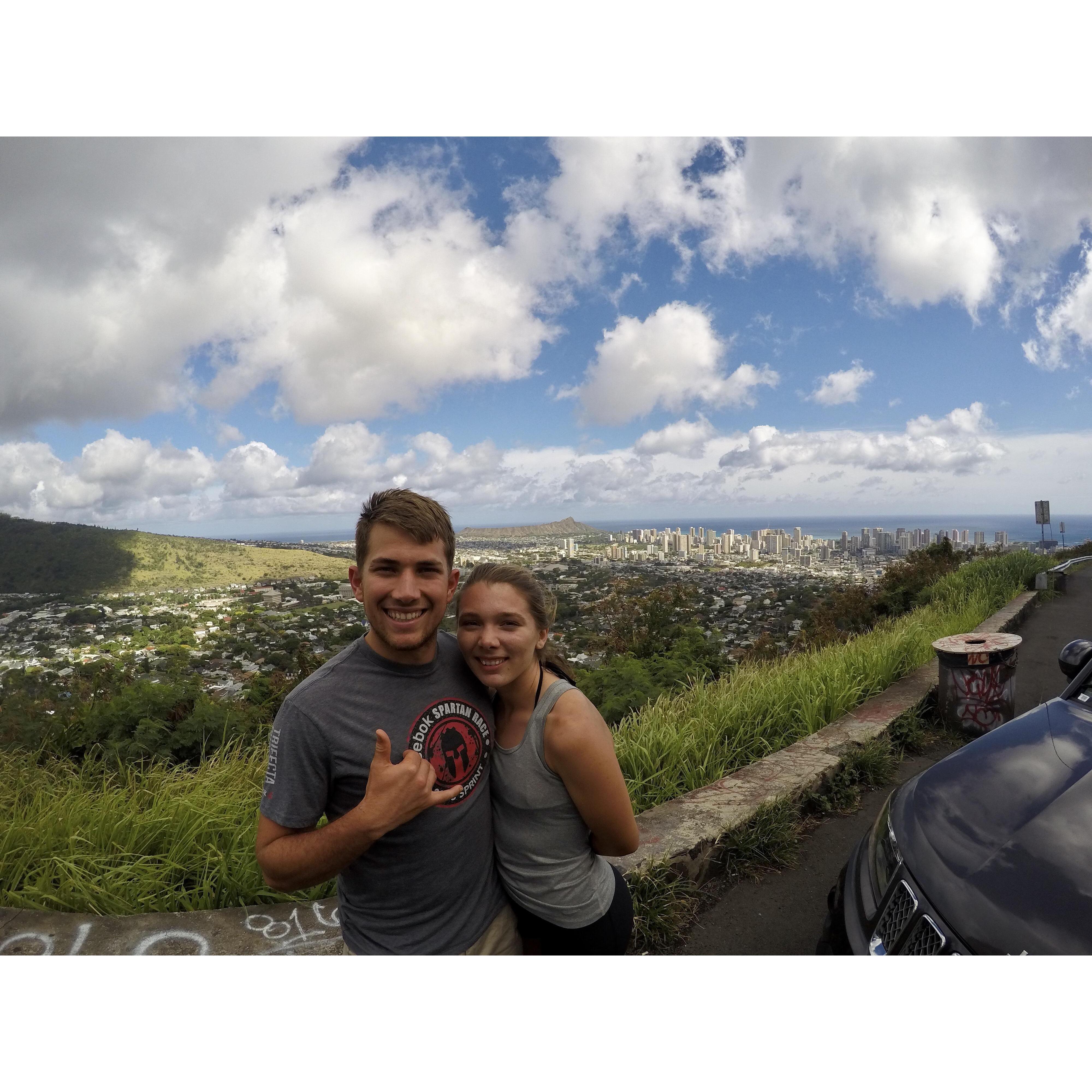 One of our many adventures in Hawaii