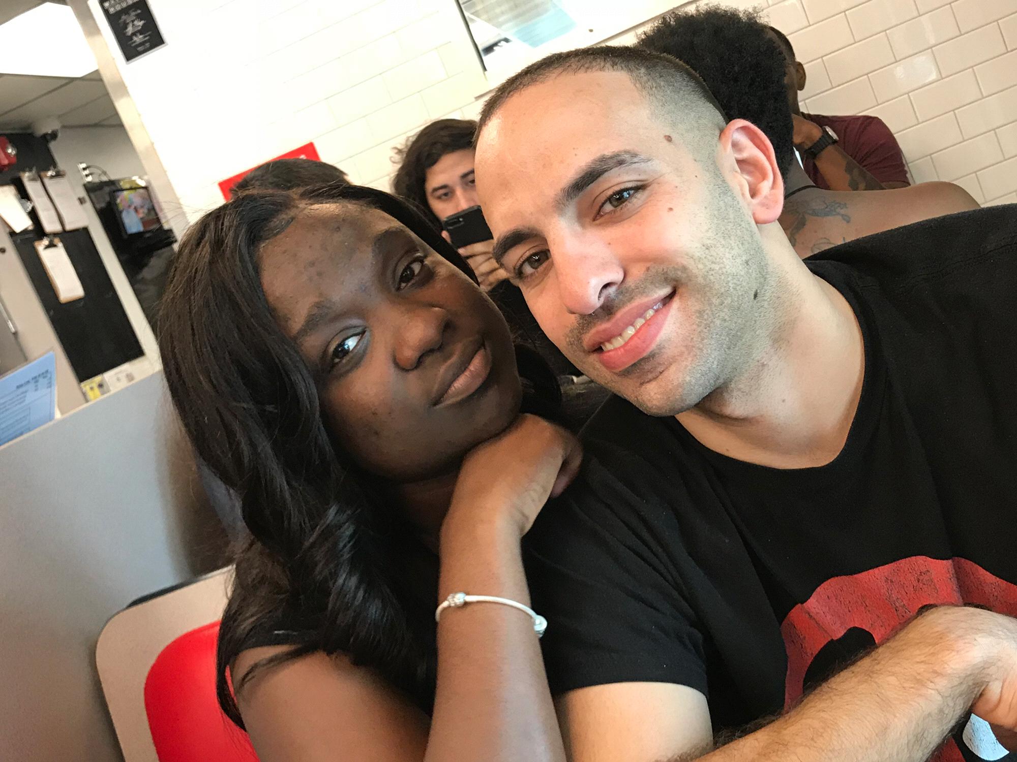 This was taken a couple days after Bianca had been gone for 4 long months in China away from Joel