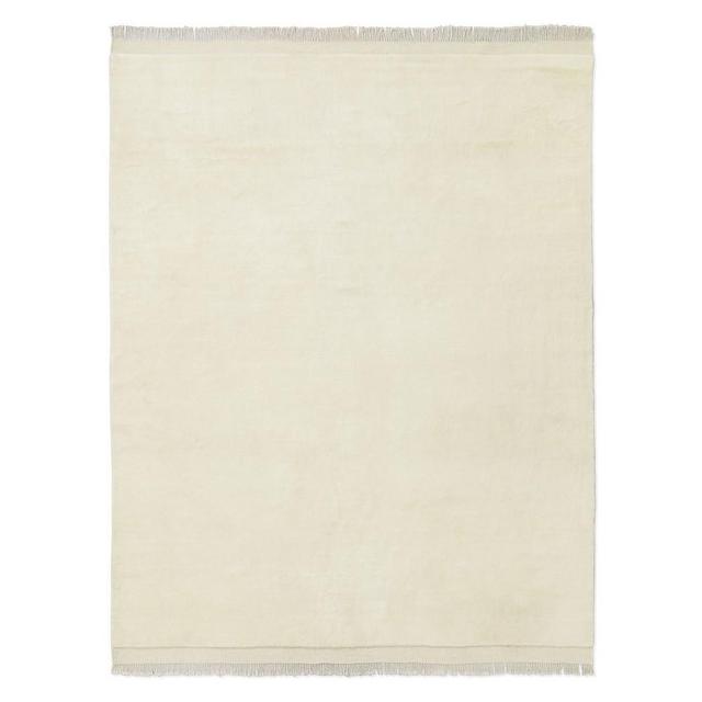 Albany New Zealand Wool Shag Rug, 9' X 12', Ivory
