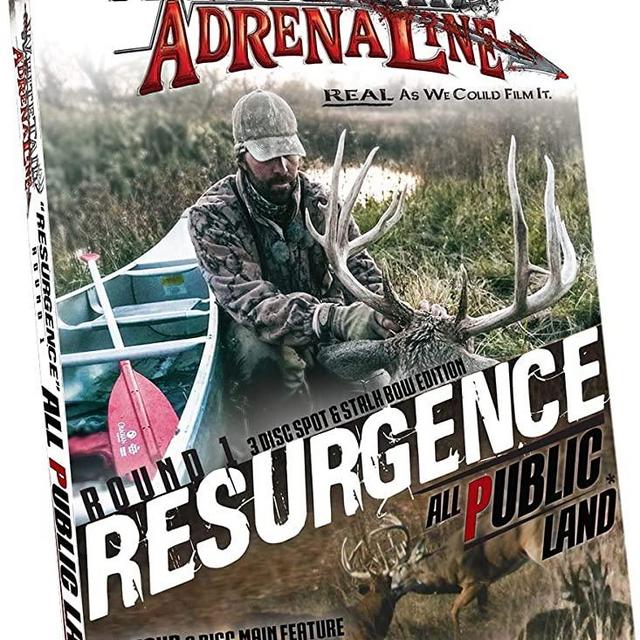 'Resurgence Round 1 Whitetail Adrenaline - All Public Land Whitetail Deer Hunting Bowhunting DVD