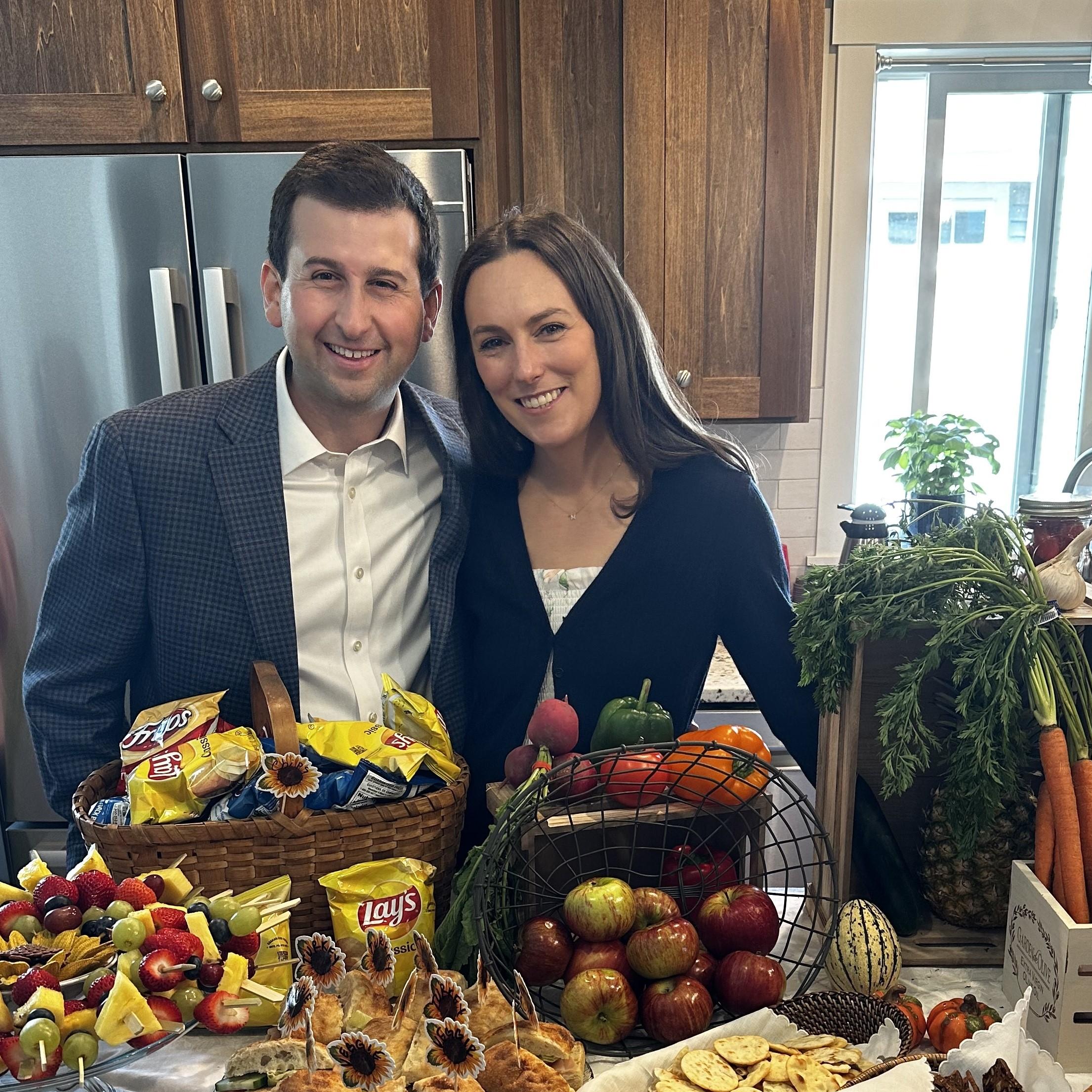 October 2024 at our couple's shower in Stillwater, Minnesota