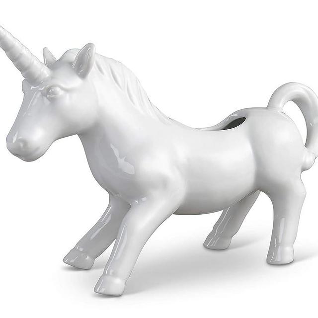 HIC Harold Import Co. HIC Unicorn Creamer, Fine White Porcelain, 4-Ounces