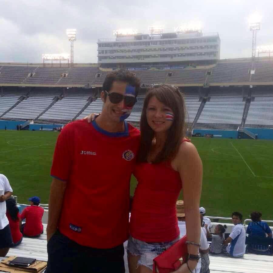 Cheering on Costa Rica in Dallas, TX!