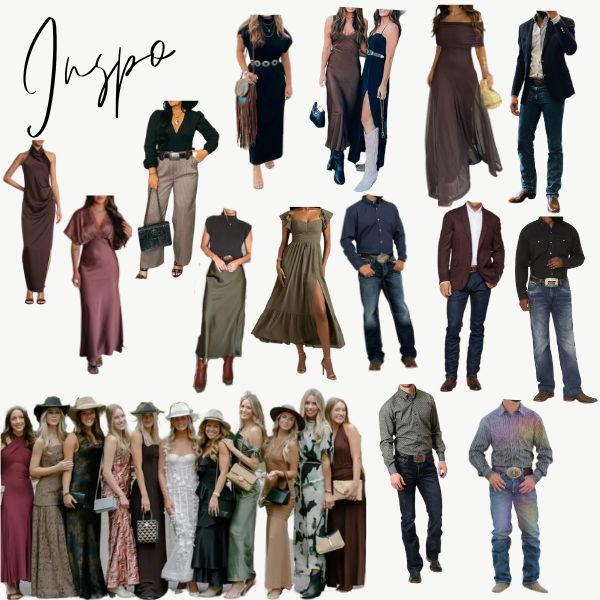 Please note: the photos are just for inspiration — wear what makes you feel your best and ready to celebrate!