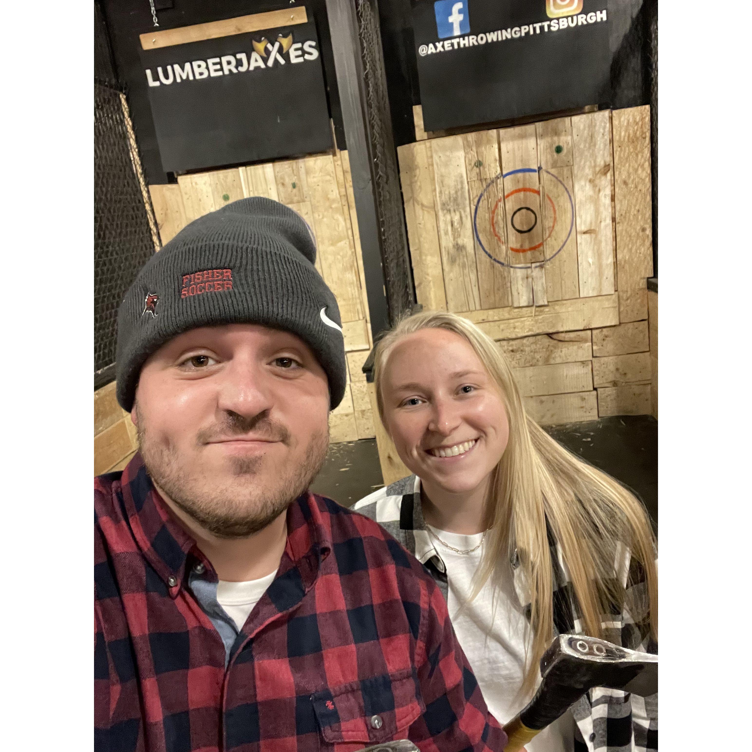 Another adventure weekend in Pittsburgh, PA! Highly recommend Axe Throwing!