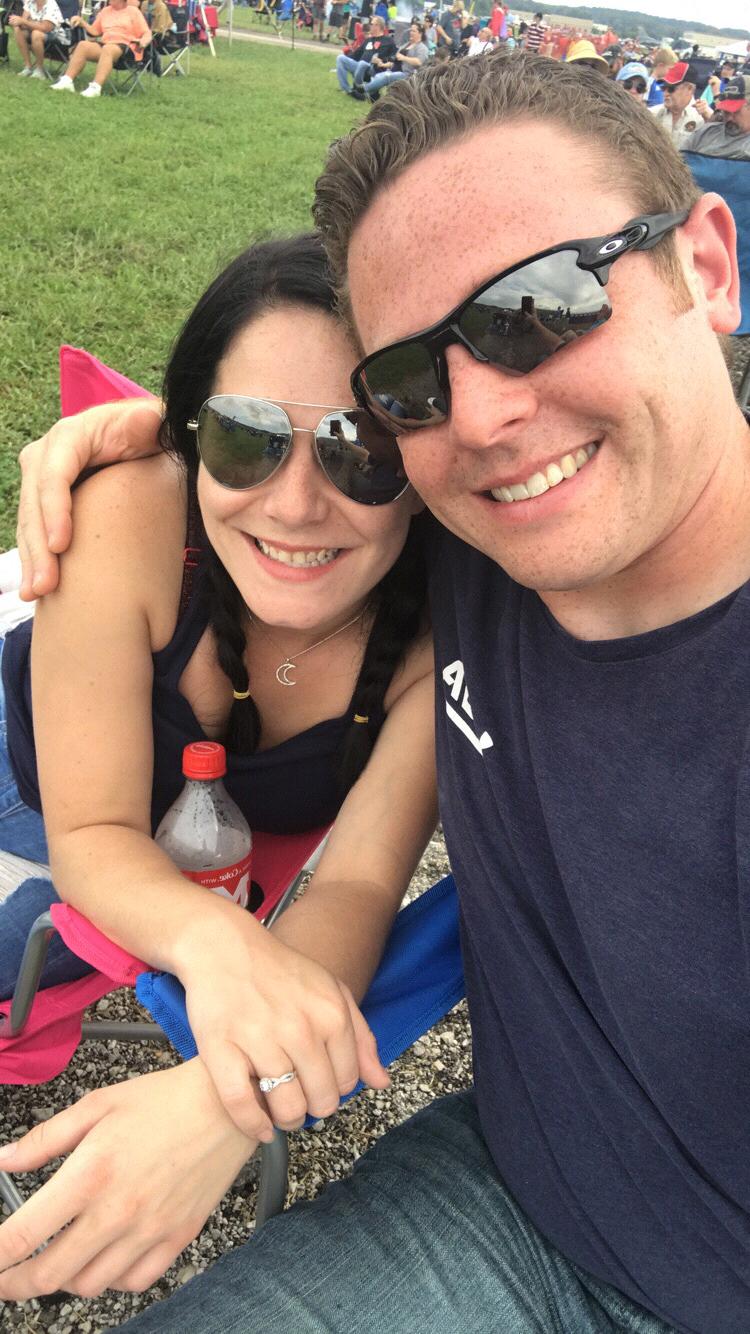 Watching the air show