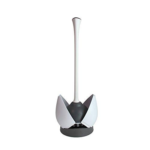 Clorox Toilet Plunger, White/Gray