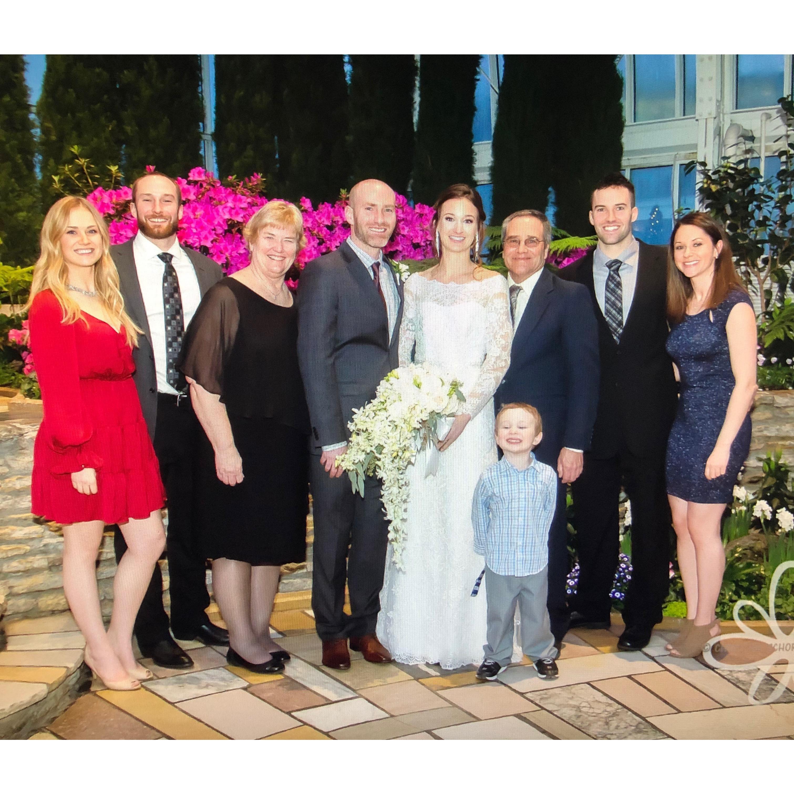 The Lewis crew at Jason & Alyssa's wedding in Feb.