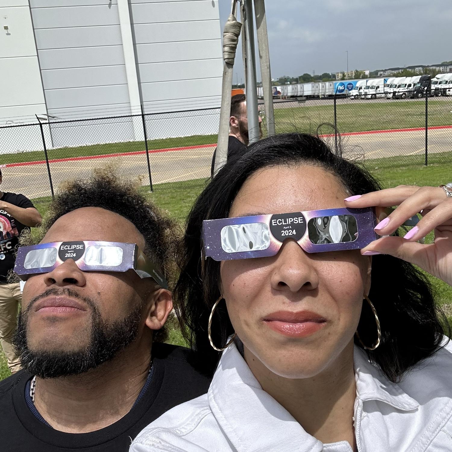 The Solar Eclipse in Dallas Texas 
April 2024