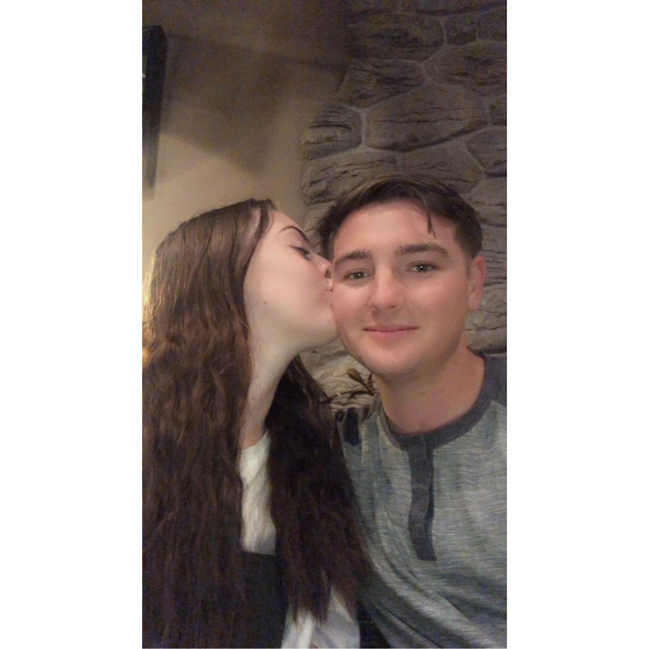 Birthday kisses