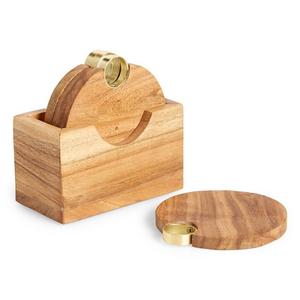 Nordstrom at Home 5-Piece Acacia Wood Coaster Set | Nordstrom