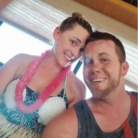 Lau party for Allison's sisters birthday, when the family was vacationing in Lake Powell.