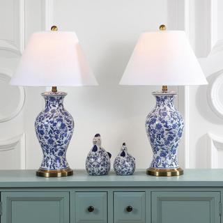 Beijing Floral Urn Lamp, Set of 2