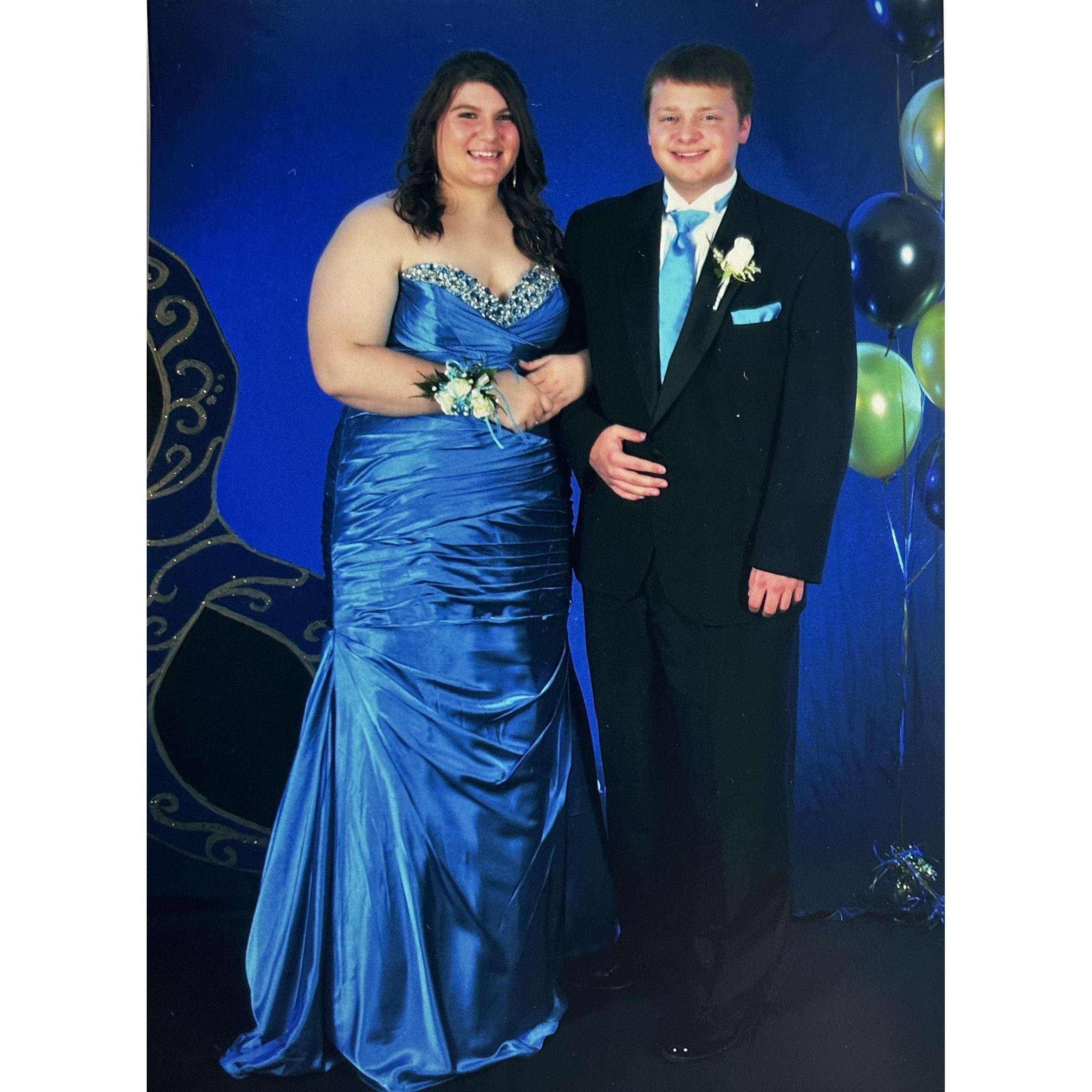 Us at junior prom in 2013