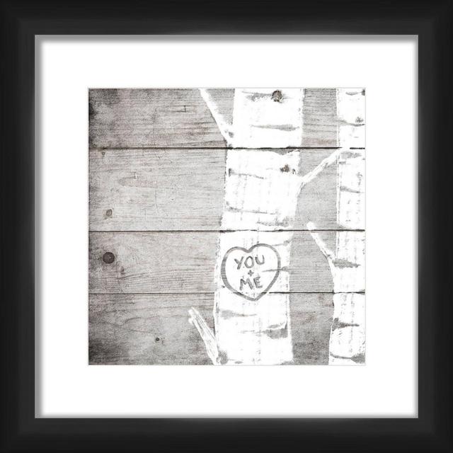 13" x 13" Matted to 2" You + Me Framed Black - PTM Images