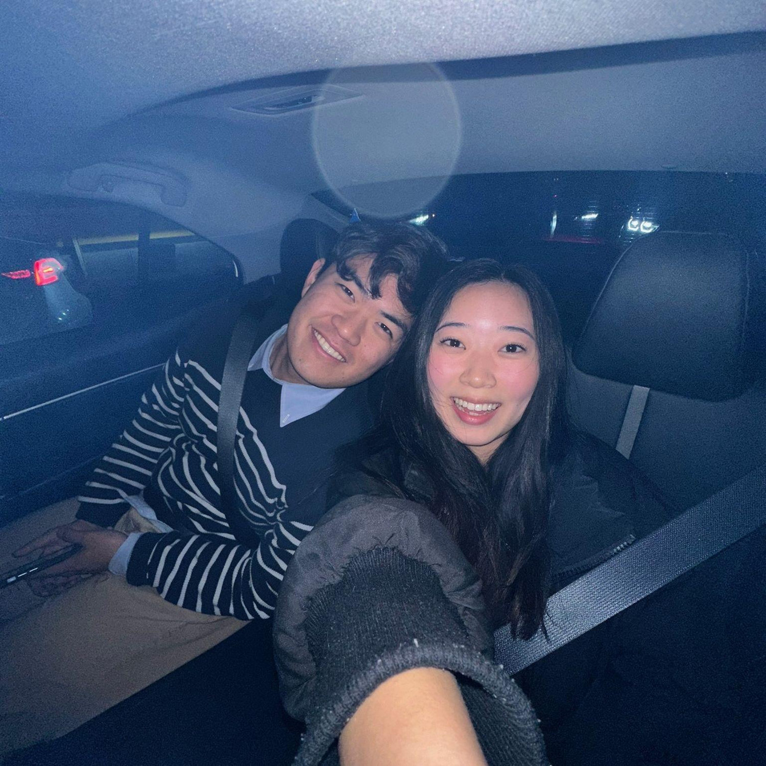 lowkey forgot what Matt looked like w a perm haha this was after a Boston North End dinner date 02.18.23