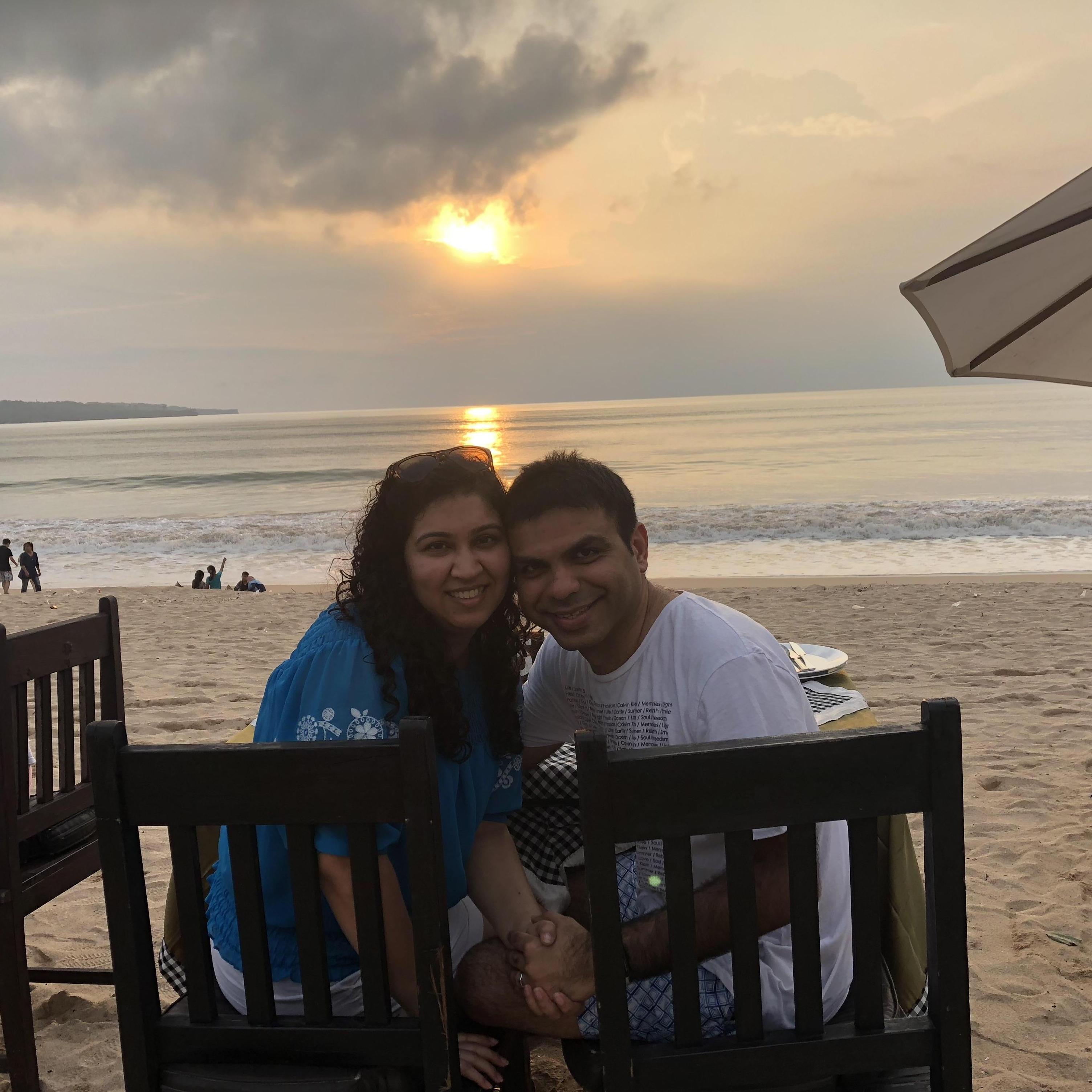 Sunset in Bali, Indonesia