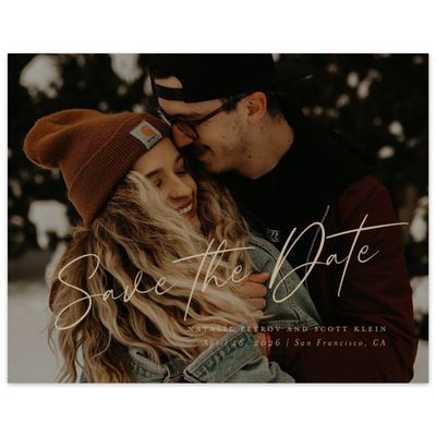 Tan, Beige Wedding Digital Save the Date - Gemma Photo