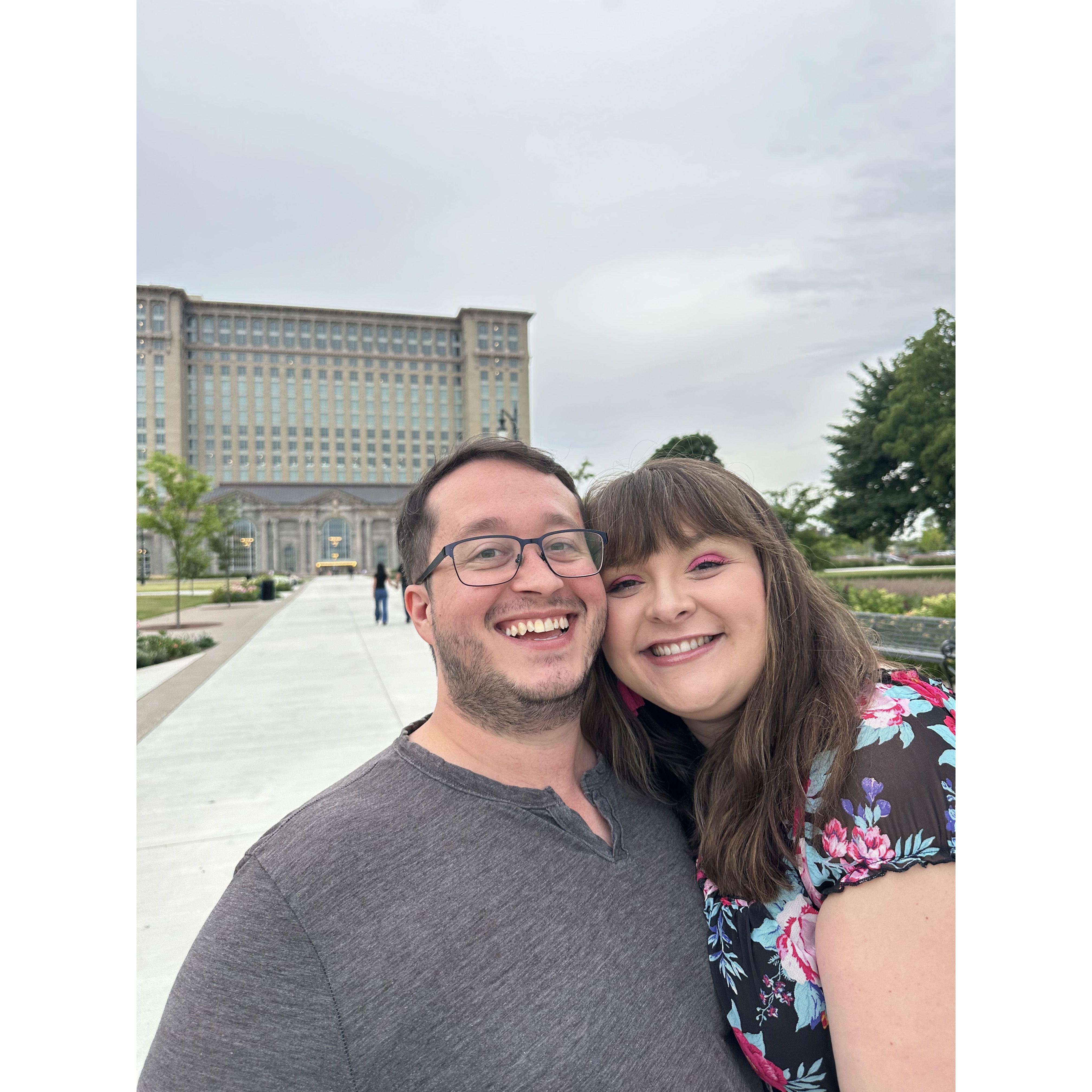 Practicing for engagement pictures