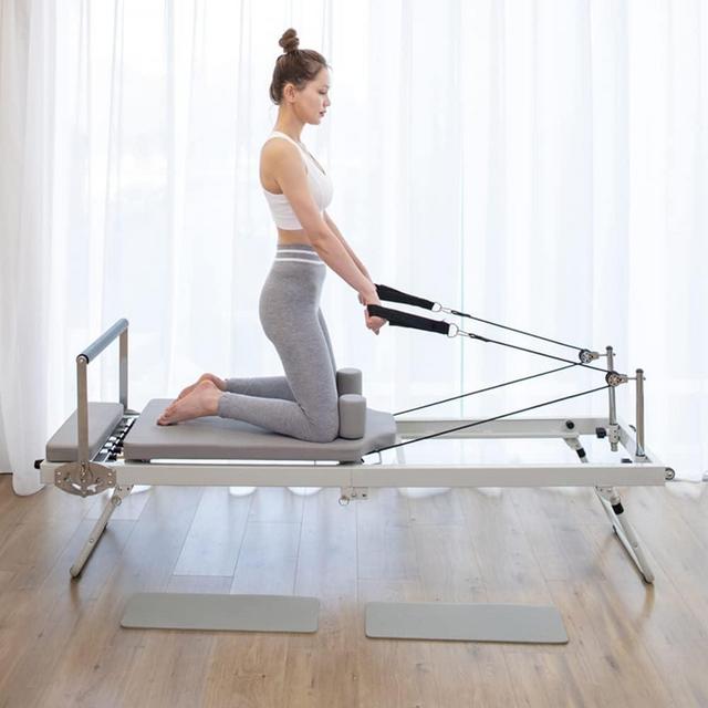 Foldable Pilates Reformer, Pilates Machine & Equipment for Gym Workout and Home Use, Suitable for Intermediate and Beginners Users