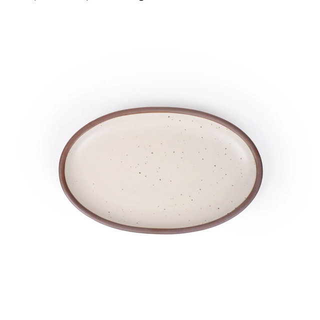 Oval Platter in Panna Cotta / Medium